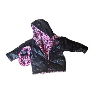 Vintage Reversable Girls Barbie Jacket with Matching Purse